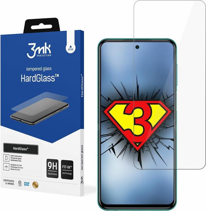 Actual product image 3MK HardGlass for Xiaomi Redmi Note 9 Pro Max (1 Piece, Xiaomi Redmi Note 9 Pro Max)