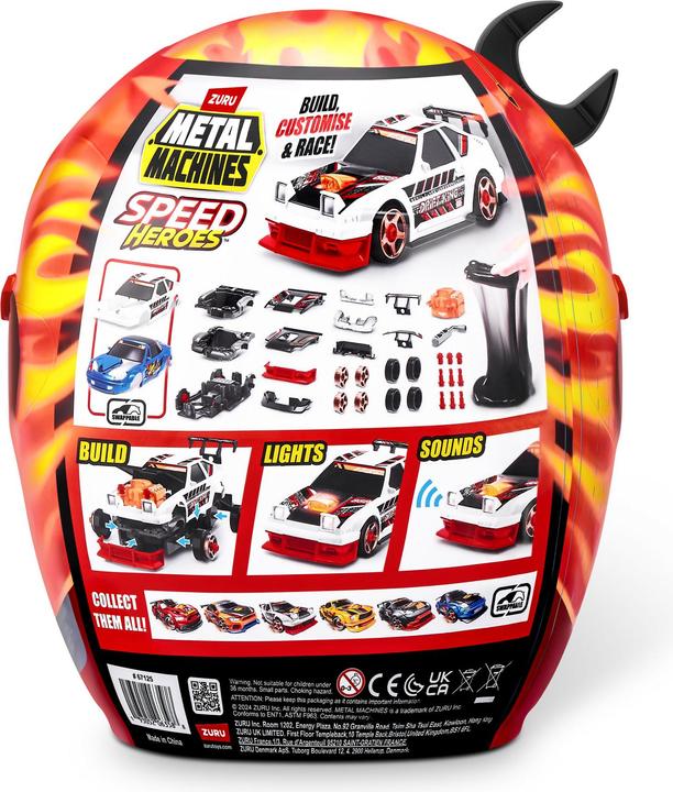 Image du produit Zuru Jeu de casques de machines en métal avec 2 voitures