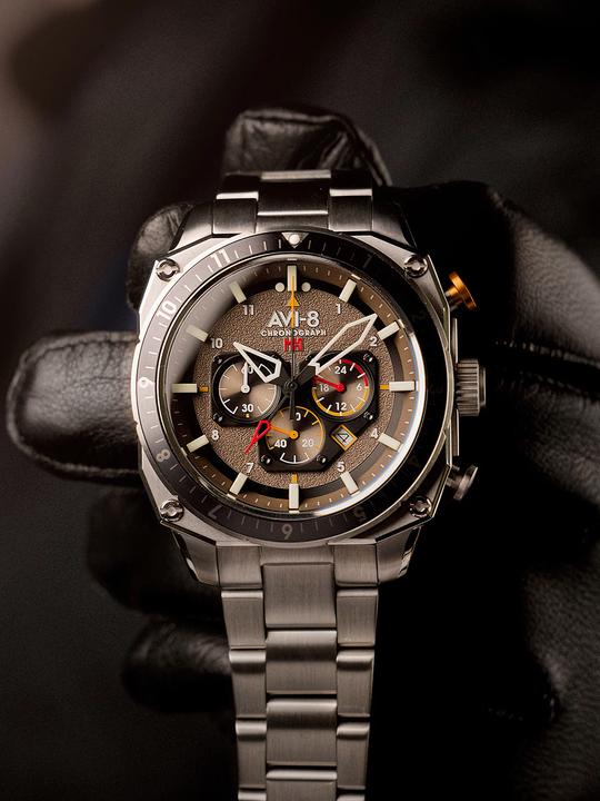 Actual product image AVI-8 AV-4100-33 Hawker Hunter Dual Time (Chronograph)