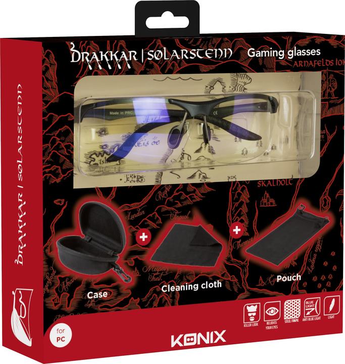 Actual product image Konix Drakkar Pro Gaming Glasses Solar Stenn