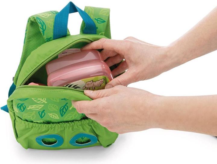 Produktbild NICI 61743 Rucksack mit Plüschtier 21x26cm Hase 25cm grün