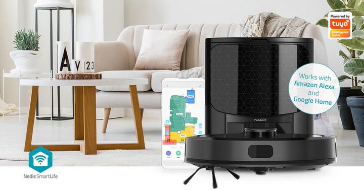 Actual product image Nedis SmartLife Robot Vacuum Cleaner Laser navigation | Wi-Fi | Collection container capacity: 0.6 l | Au (Vacuum mopping robot)