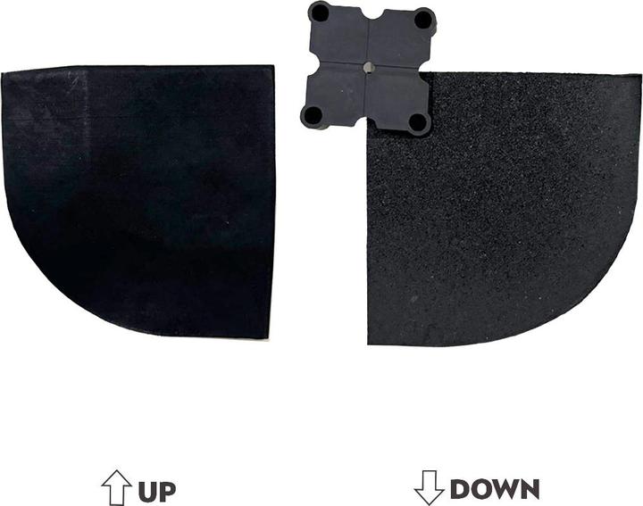 Produktbild Gladiatorfit Abgerundete Ecke für Gummiboden 100x100x2cm für Innen- und Aussenbereich (2 cm)