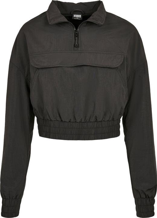 Urban Classics Ladies Cropped Crinkle Nylon Pull Over Jacket (4XL)