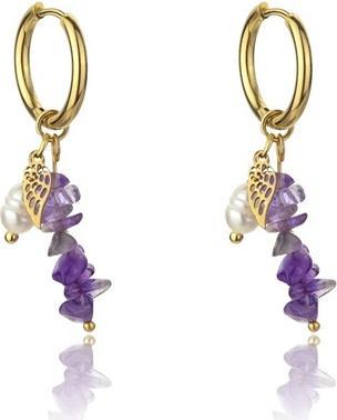 Emily Westwood Charming 2in1 gold plated hoop earrings Norah EWE23053G