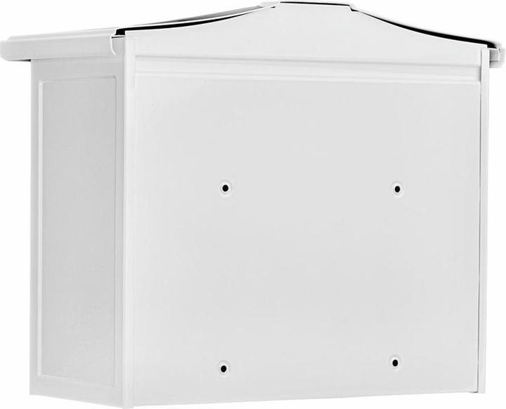 Actual product image Burg Wächter Galvanised steel letter box WxHxD 345/410/205 mm Copenhagen 882 white with flap