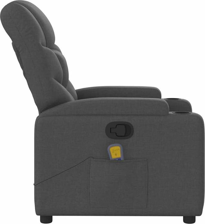 Image du produit VidaXL Fauteuil de massage gris foncé Tissu,Couleur : gris foncé,Matériaux