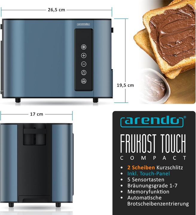 Immagine prodotto Arendo Toaster mit Display und 7 Bräunungsstufen