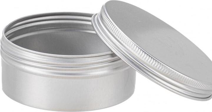 Actual product image Glorex Tin and packaging Aluminium screw-top tin 100 ml