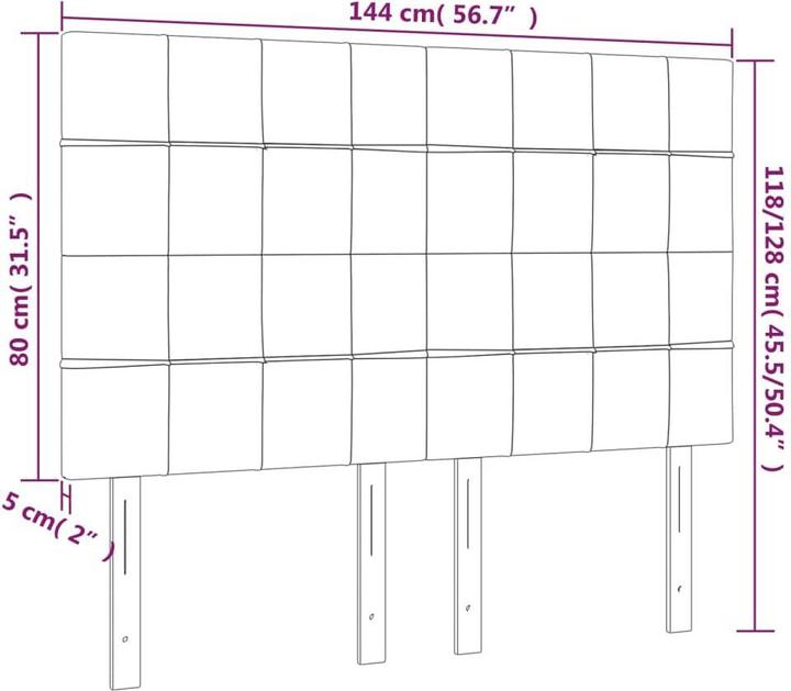 Produktbild VidaXL Alyssa (144 x 5 x 128 cm)