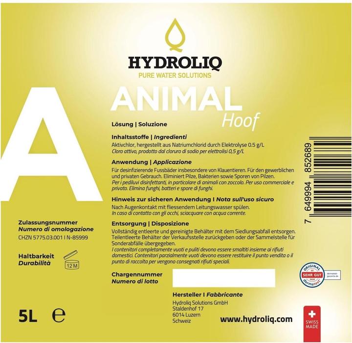Actual product image Hydroliq AnimalHoof claw disinfectant (Dog, 20000 ml)
