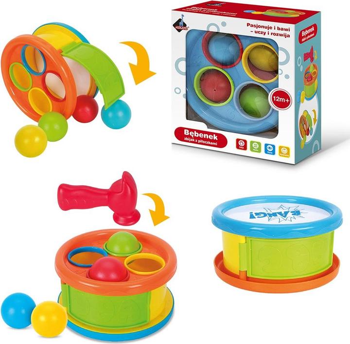 Produktbild Askato Trommel - Völkerball mit Bällen