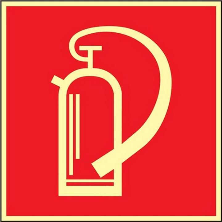 Image du produit HP Autozubehör Signal d'incendie BGV A8 L200xl200 mm Extincteur plastique