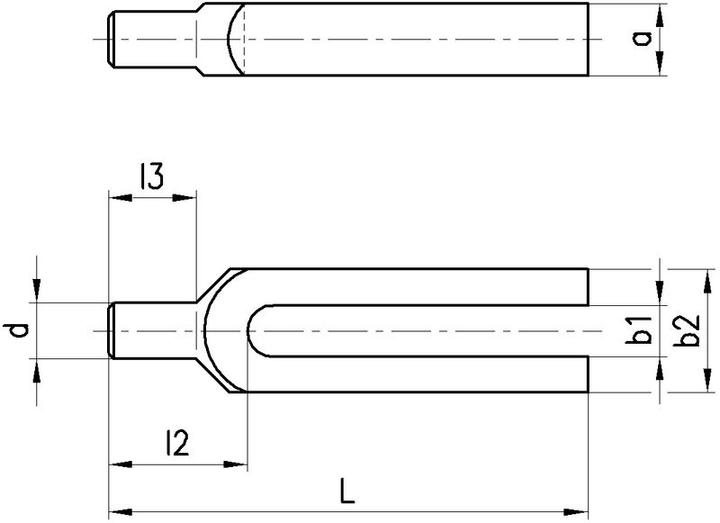 Image du produit Amf Bride à fourche avec tourillon