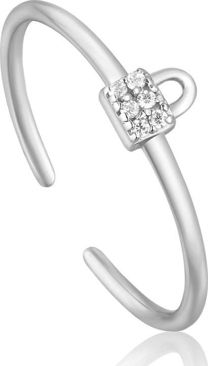 Immagine prodotto Ania Haie Anello d'argento con lucchetto scintillante (16, 925 Argento)