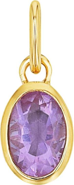 Amor Anhänger für Damen, 925 Sterling Silber, Glas (Silber 925)