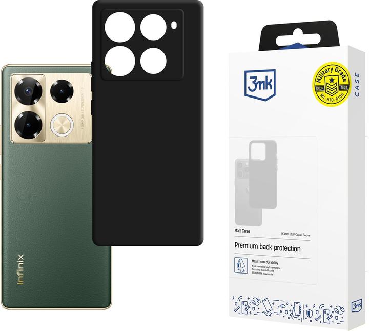 Produktbild 3MK Matt Case for Infinix Note 40 Pro - Black (Infinix Hot 40i)