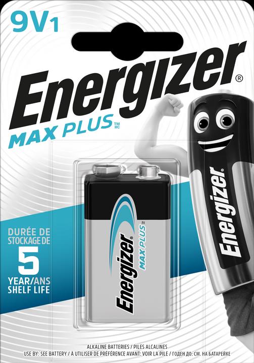 Actual product image Energizer Max Plus Alkaline (1 pcs., 9V Block, 600 mAh)