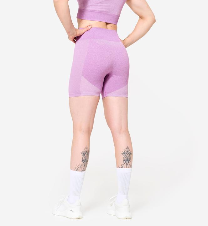 Image du produit Domyos Short de fitness seamless et taille haute, rose (L)