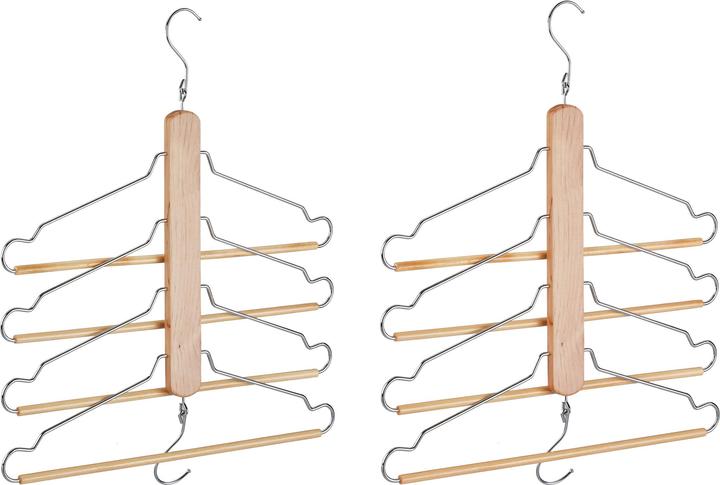 Relaxdays Cintre multiple pour vêtements (2 x)