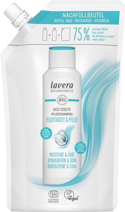 Actual product image Lavera Shampoo basis sensitiv Moisture & Care refill pouch 500 ml (500 ml, Liquid shampoo)