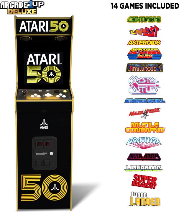 Image du produit Arcade1Up - Atari 50th Annivesary - 50 Jeux en 1 - Deluxe Arcade Machine