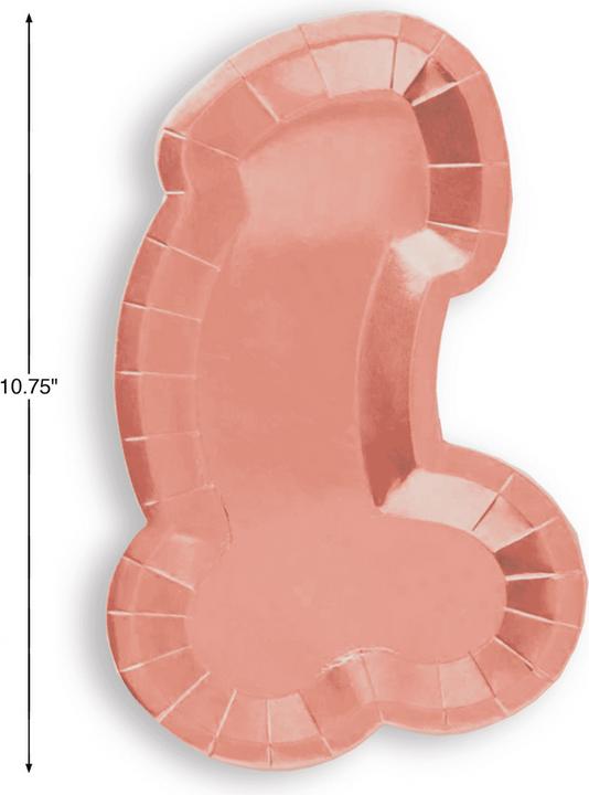 Productafbeelding Little Genie Productions Glitterati Penis - 8 Platen - Roségoud
