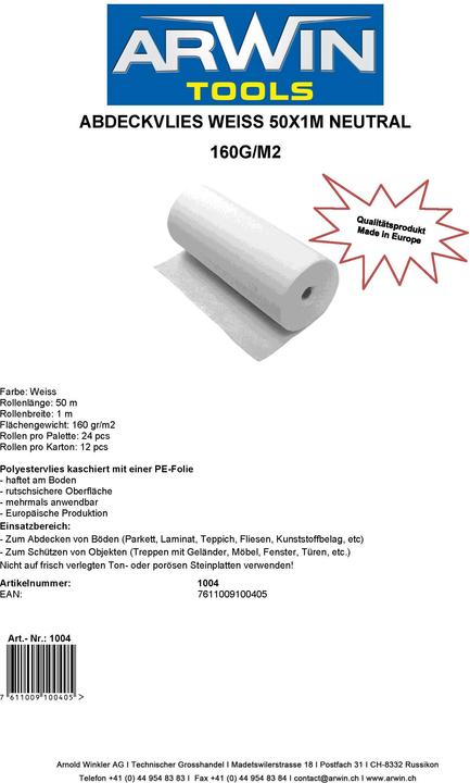 Image du produit Arwin Non-tissé de couverture (50 m, 1000 mm)