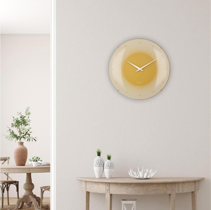 Produktbild Nextime Wanduhr Deep Gelb (50 cm)