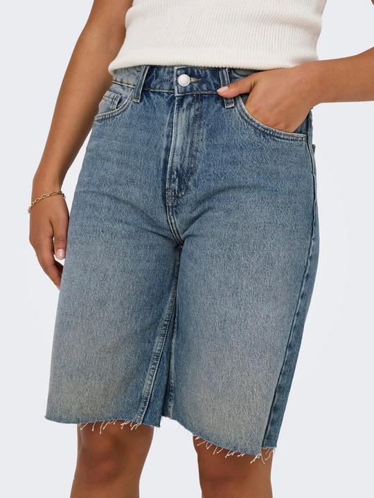 Image du produit Only ONLCARO Hohe Taille Locker geschnitten Jeans-Shorts Jeans-Shorts (S)