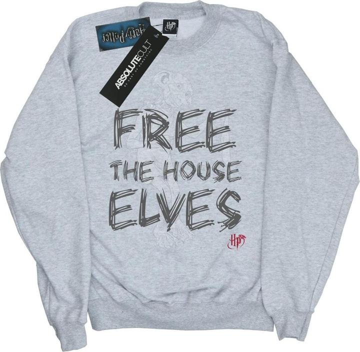Actual product image Girls Dobby Free The House Elves Sweatshirt (140, 146)