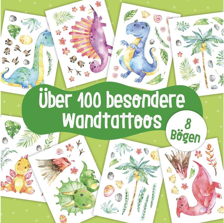 Produktbild Papierdrachen Wandtattoos - Dinosaurier - Set 5 (2 x 22 x 32 cm)