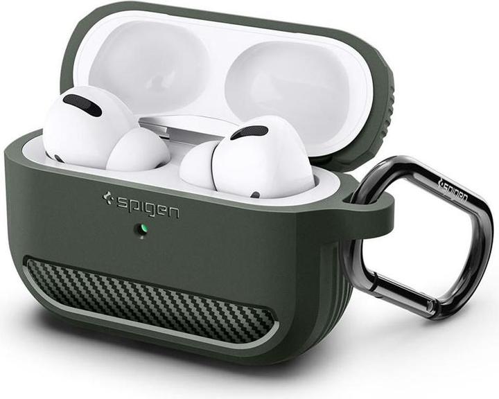 Actual product image Spigen Rugged Armor Apple Airpods Pro 1 Military Green (Headphone bag)