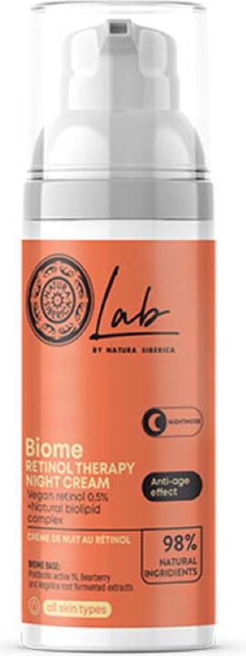 Natura Siberica Lab Biome Retinol Therapy Night Face Cream 50ml (50 ml, Nachtcreme)