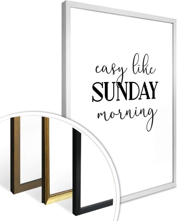 Image du produit Trenddeko Facile comme le dimanche matin (60 x 80 cm)