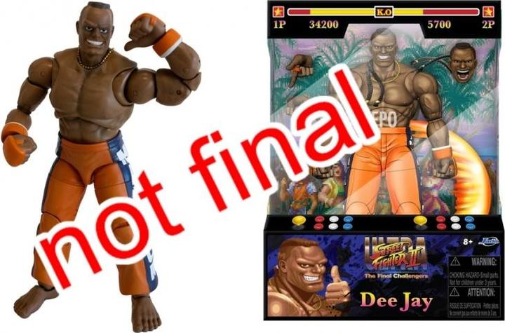 Actual product image Jada Street Fighter II Dee Jay 6" Figure
