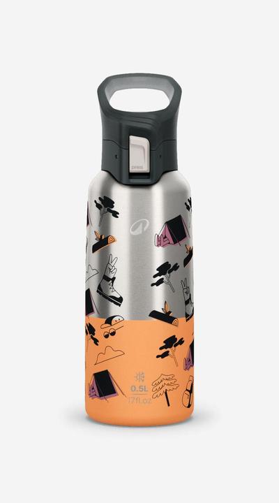 Actual product image Quechua Trinkflasche Isolierflasche Schnellverschluss Wandern - 900 0,5 L (0.50 l)