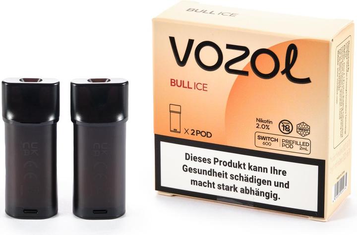 Actual product image Vozol Switch 600 POD, Bull ICE (Cola)