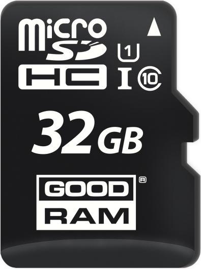 Actual product image Goodram 32GB microSD class 10 UHS I (32 GB, microSDHC, U1, UHS-I)