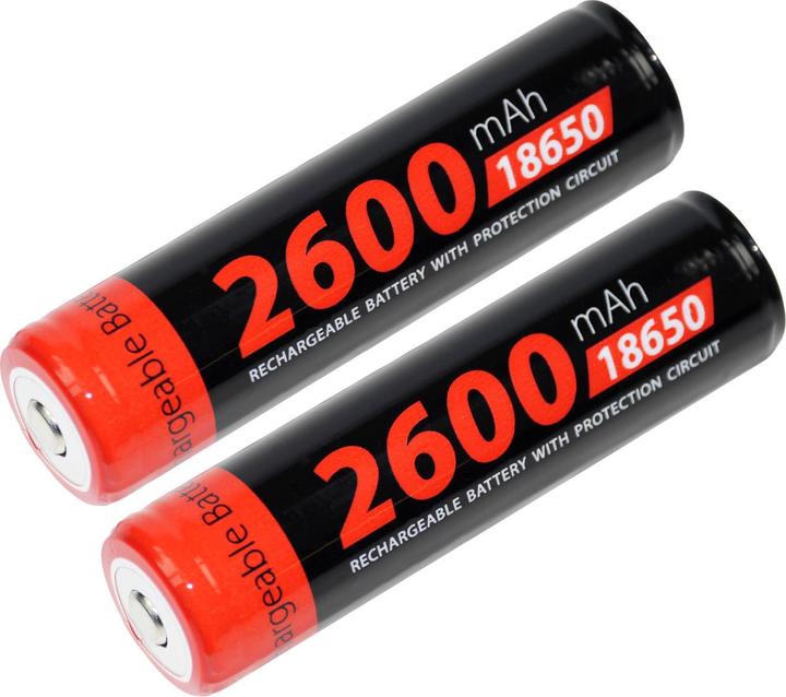 Produktbild XCell Lithium-Ionen-Akkus Typ 18650, 2er-Set (2 Stk., 18650, 2.60 mAh)