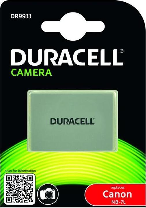 Image du produit Duracell Batterie lithium-ion NB-7L, 1000 mAh (Batterie)