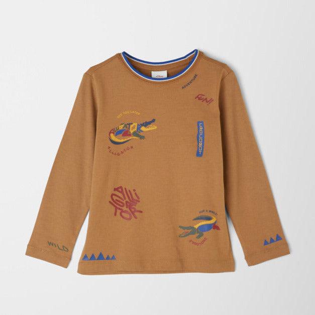 S.Oliver Jersey Shirt mit beidseitigem Druck