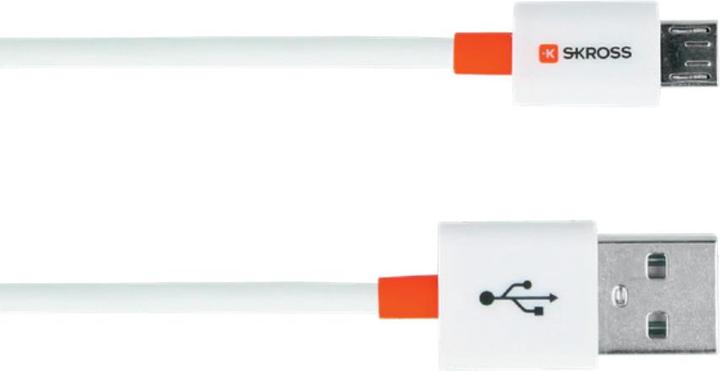 Actual product image Skross Charge'n Sync Micro USB Charging Cable A charging cable in your luggage is priceless when your (1 m, USB 2.0)