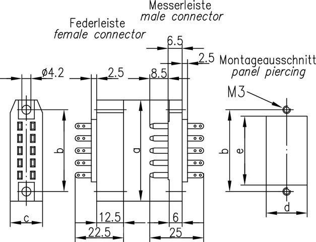 Produktbild Telegärtner Messerleiste J00046A0908 Gesamtpolzahl 39 Anzahl Reihen 3 1 St.