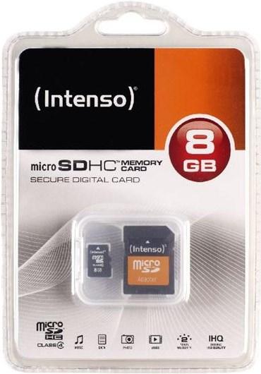 Produktbild Intenso microSD Karte Class 4 (8 GB, microSDHC)