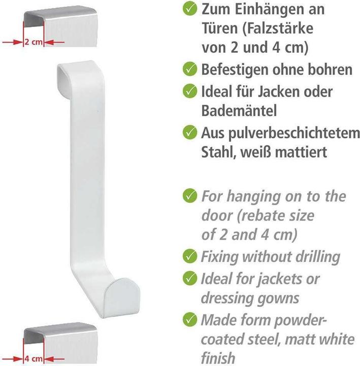 Produktbild Wenko Türgarderobenhaken