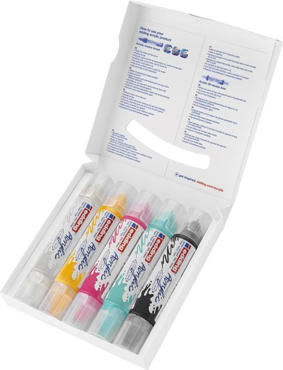 Immagine prodotto Edding 5400 Doppia fodera (Multicolore, 10 mm, 5 x)