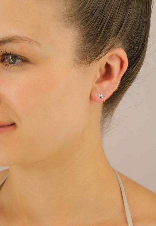 Produktbild Muau Ohrstecker Zargen-Fassung (Weissgold 750 0.34ct.2 H SI Brillanten à je 0.17ct.)