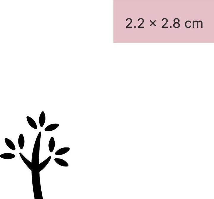 Actual product image minink Temporary tattoo - Abstract tree