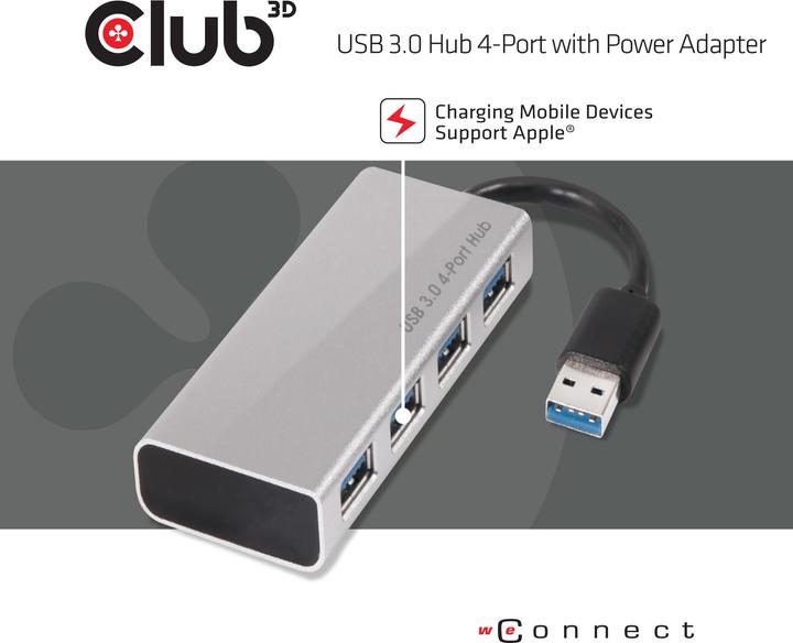 Actual product image Club 3D Csv-1431 (USB-C, 4 Ports)